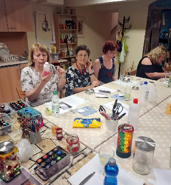 Maľba na sklo - svietniky 2025